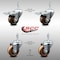 Service Caster 3 Inch SS High Temp Phenolic 10mm Stem Caster Total Lock Brake SCC, 2PK SCC-SSTSTTL20S314-PHSHT-M1015-2-S-2 - alternate 4